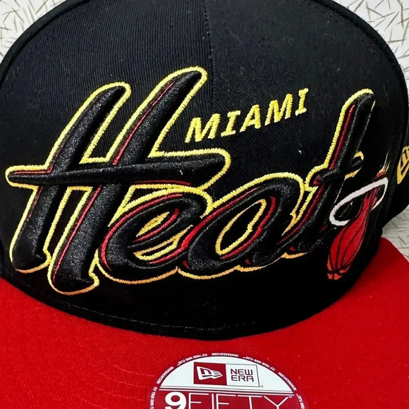 Miami Heat NBA Hardwood Classic 9Fifty New Era Snapback Hat NWOT - Picture 9 of 9